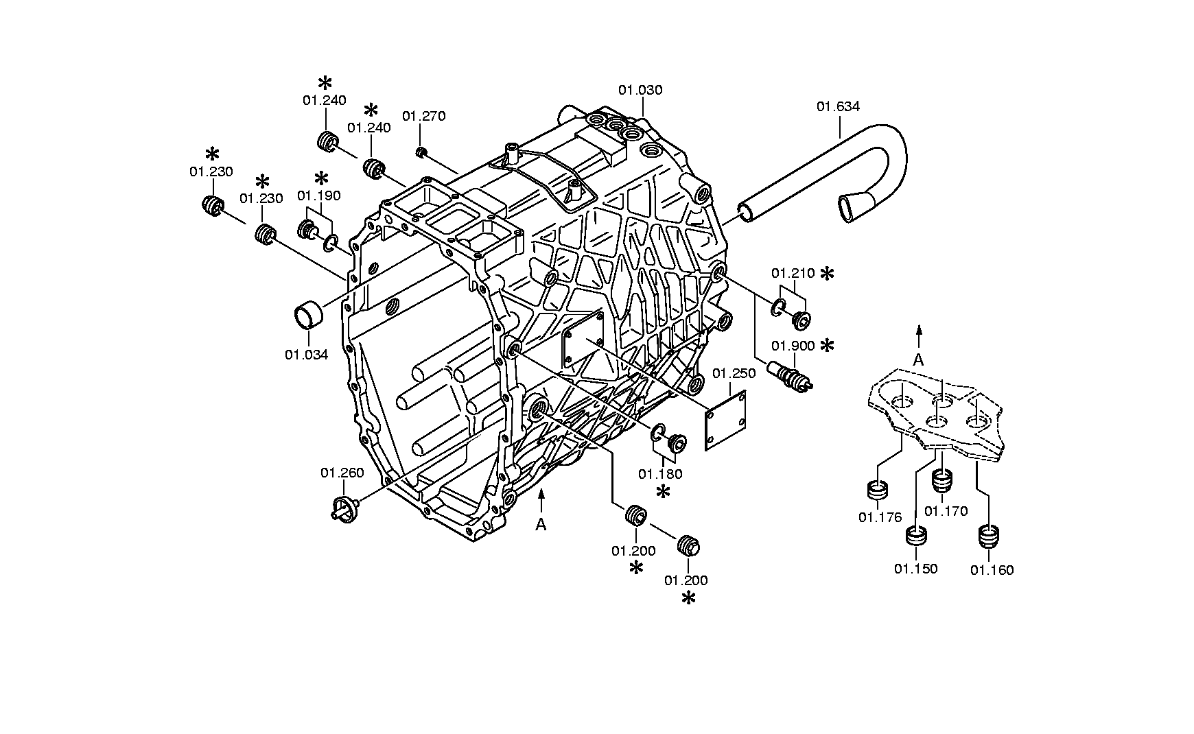 drawing for DAF 1313710 - OIL TUBE (figure 2)