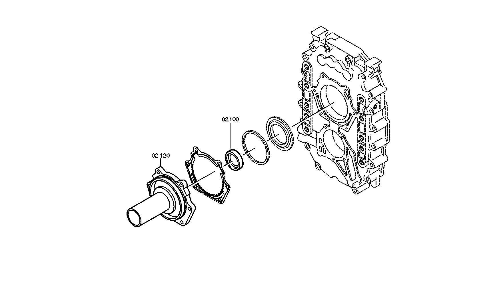 drawing for SCANIA 1543929 - SHAFT SEAL (figure 3)