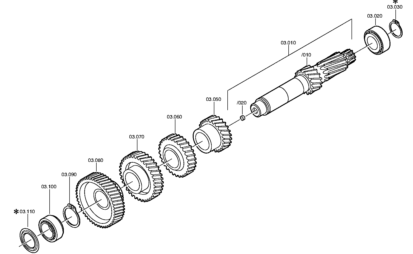 drawing for SCANIA 1543933 - TAPERED ROLLER BEARING (figure 5)