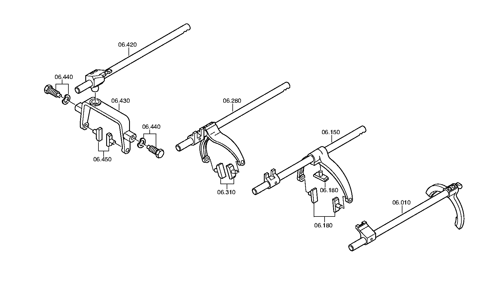 drawing for KAROSA A.S. 42533735 - GEAR SHIFT RAIL (figure 3)