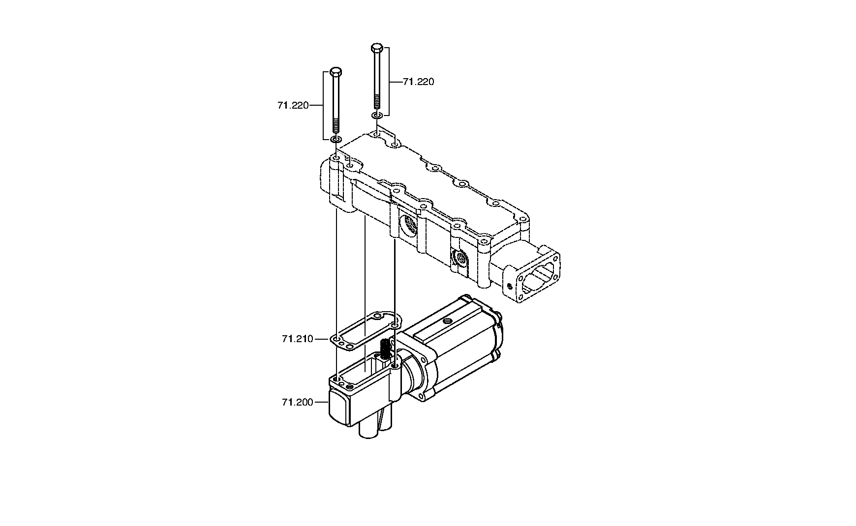 drawing for JCB 550/30943 - SCREW PLUG (figure 1)