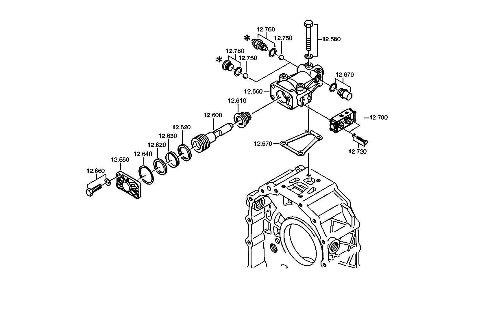 drawing for DAF 1374724 - 5/2 WAY VALVE (figure 3)