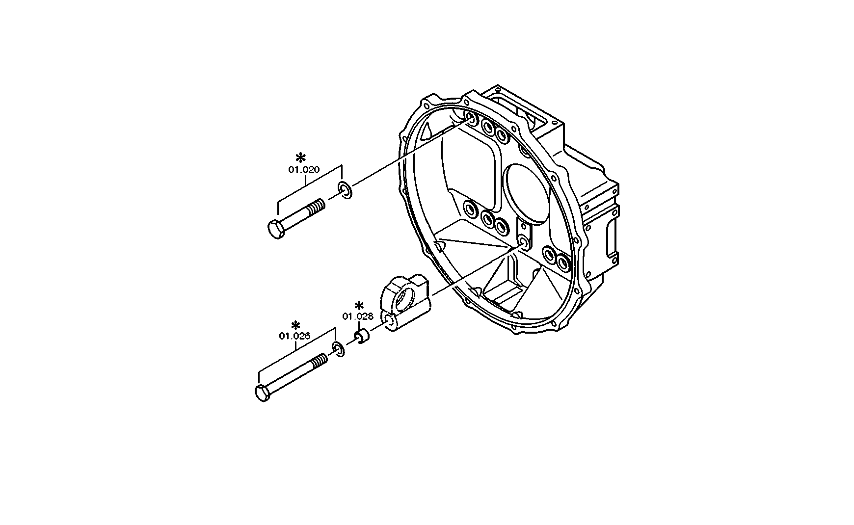 drawing for NISSAN MOTOR CO. 501006795 - CLUTCH CYLINDER (figure 3)