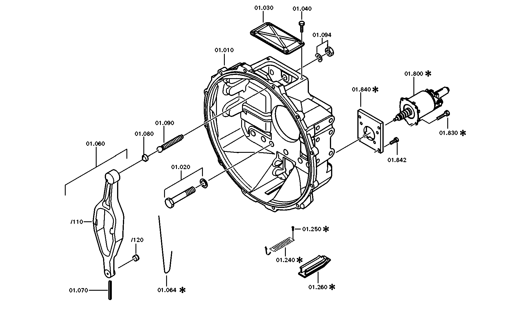 drawing for NISSAN MOTOR CO. 30502-LC51A - RELEASE DEVICE (figure 5)