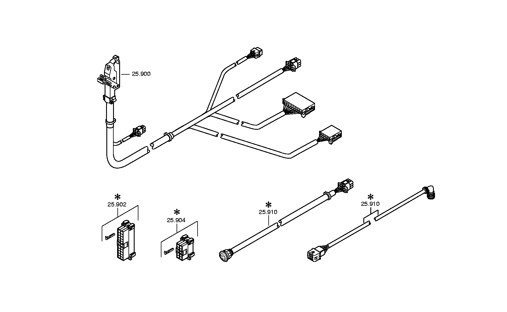 drawing for VAN HOOL 10706233 - CABLE IT (figure 1)