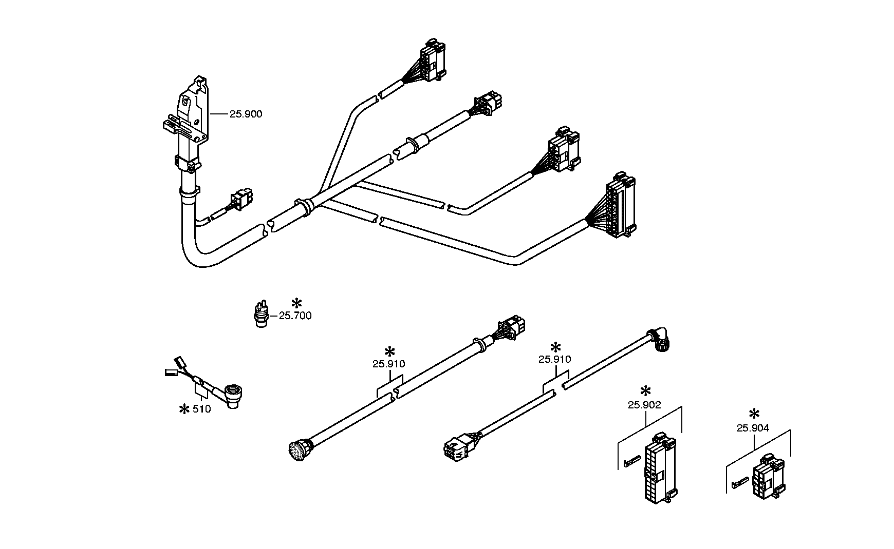 drawing for VAN HOOL 10763659 - CABLE IT (figure 2)