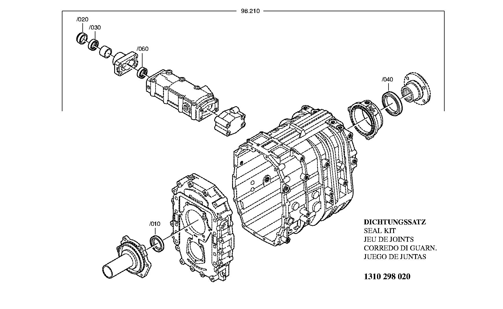 drawing for DAF 1833792 - SEAL KIT (figure 2)