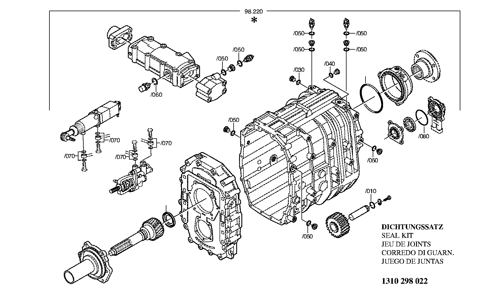 drawing for DAF 1833792 - SEAL KIT (figure 3)