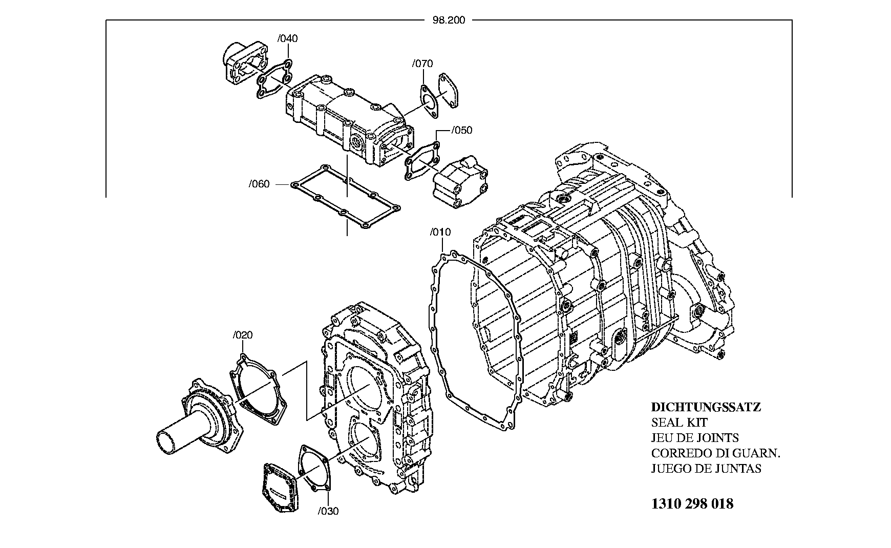 drawing for DAF 1833792 - SEAL KIT (figure 4)