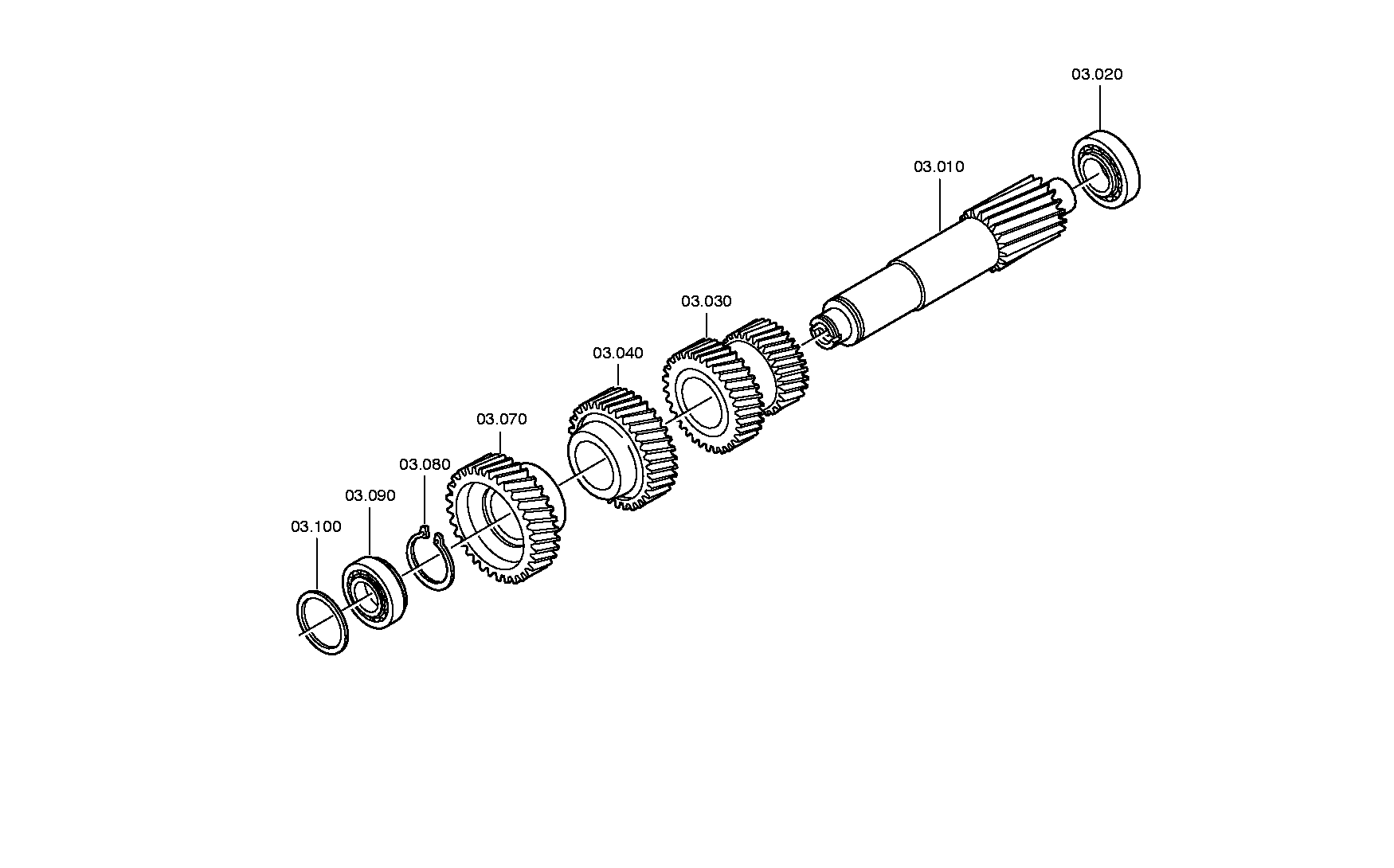 drawing for DAF BUS 1527393 - TAPERED ROLLER BEARING (figure 1)