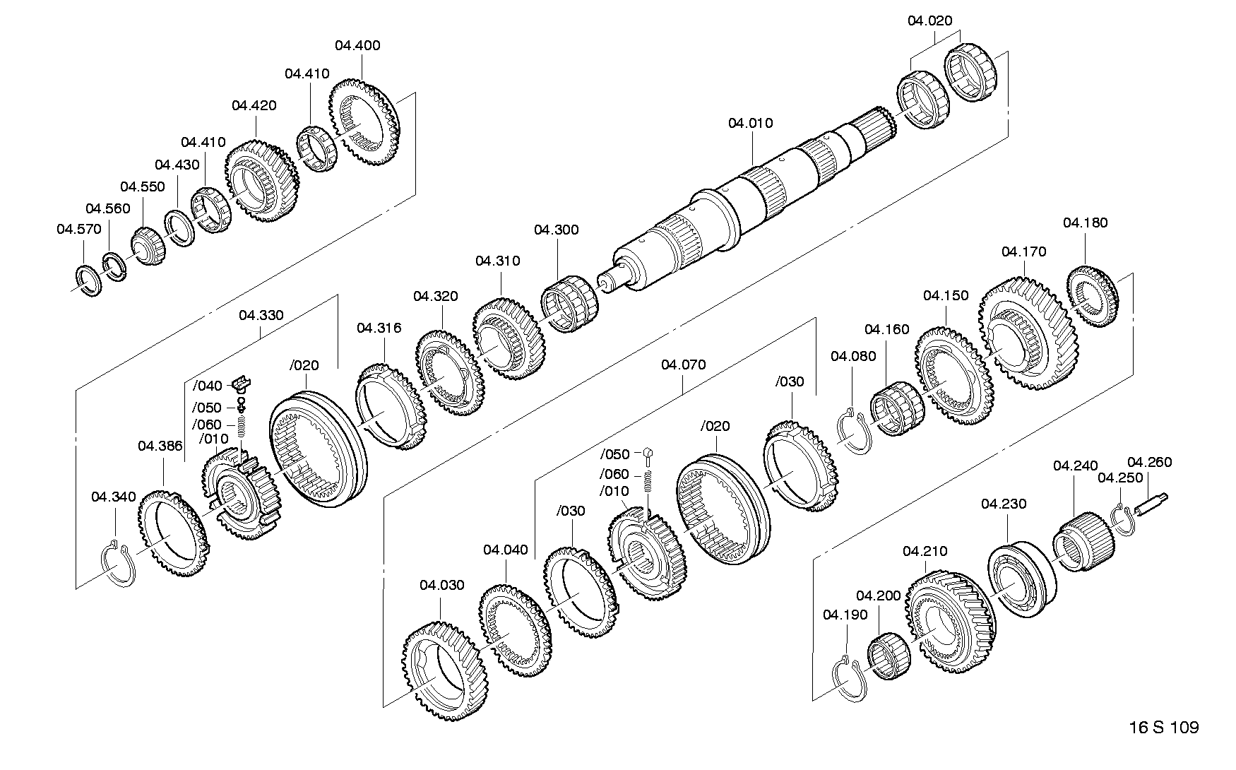 drawing for VDL BOVA 81.93030-0148 - SPLIT RING (figure 1)