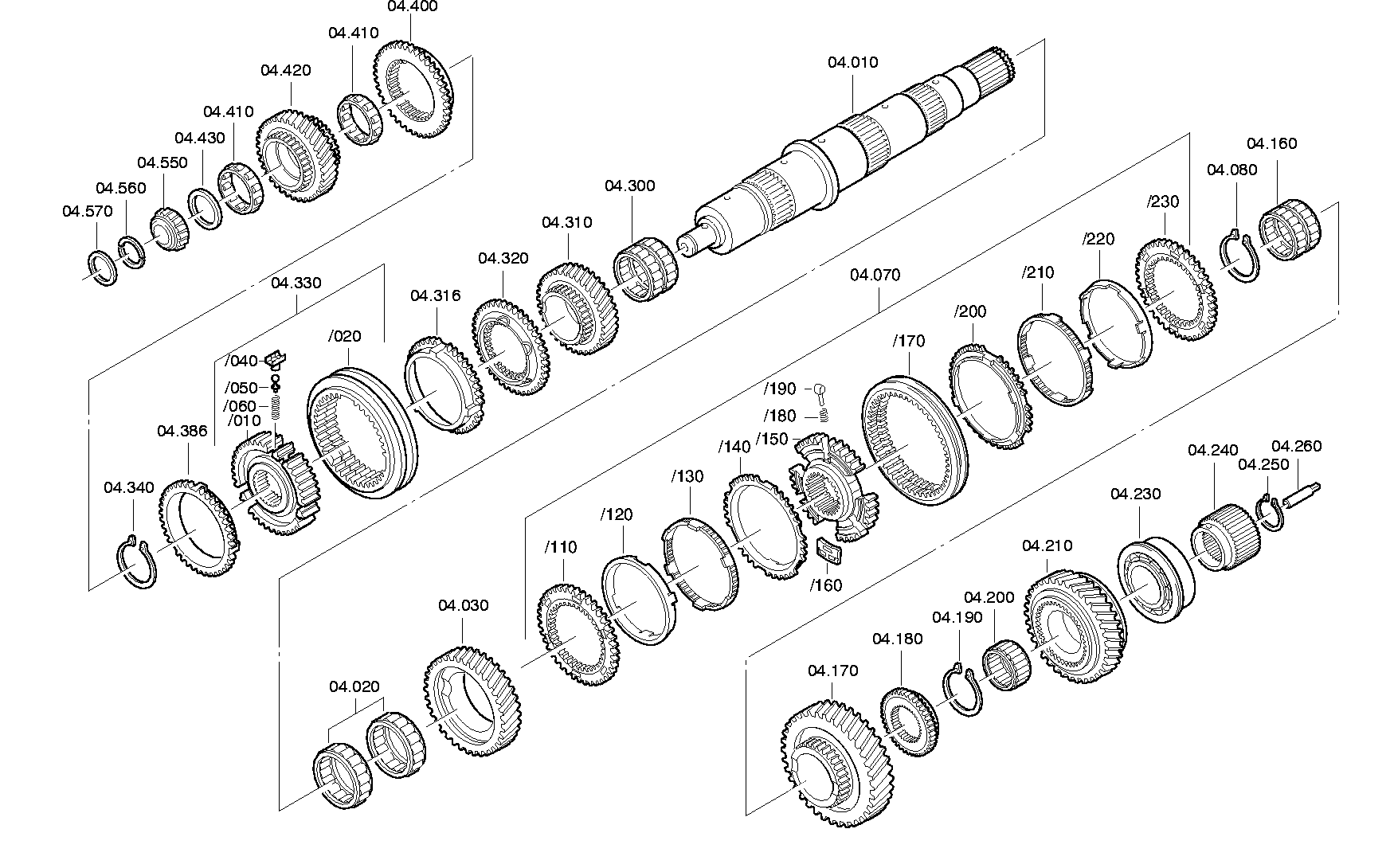 drawing for VDL BOVA 81.93030-0148 - SPLIT RING (figure 2)