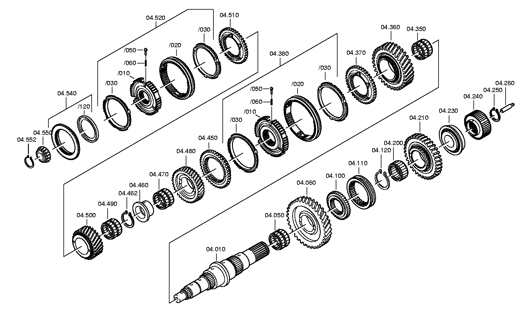 drawing for DAF 69589 - TAPERED ROLLER BEARING (figure 4)