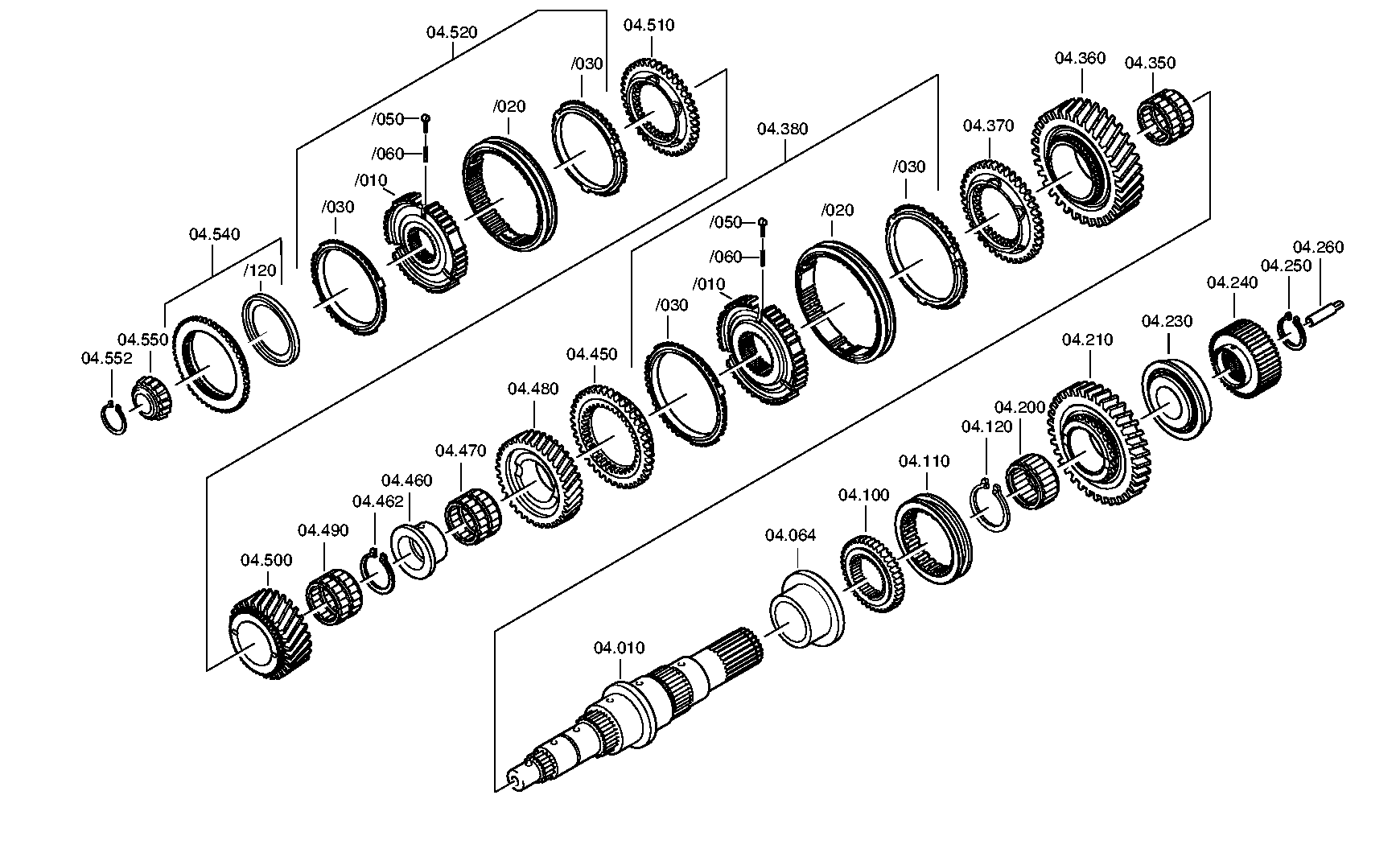 drawing for DAF BUS 1788587 - TAPERED ROLLER BEARING (figure 4)