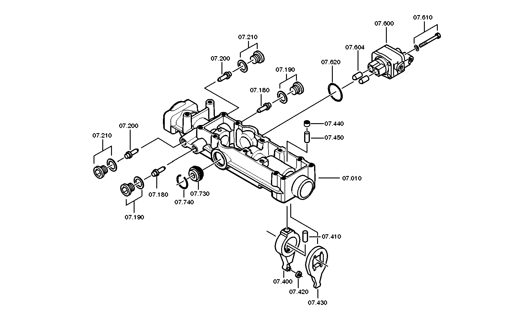 drawing for KAROSA A.S. 42535208 - VALVE LEVER (figure 1)