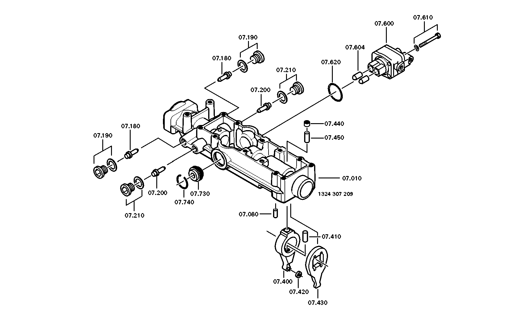 drawing for KAROSA A.S. 42535208 - VALVE LEVER (figure 2)