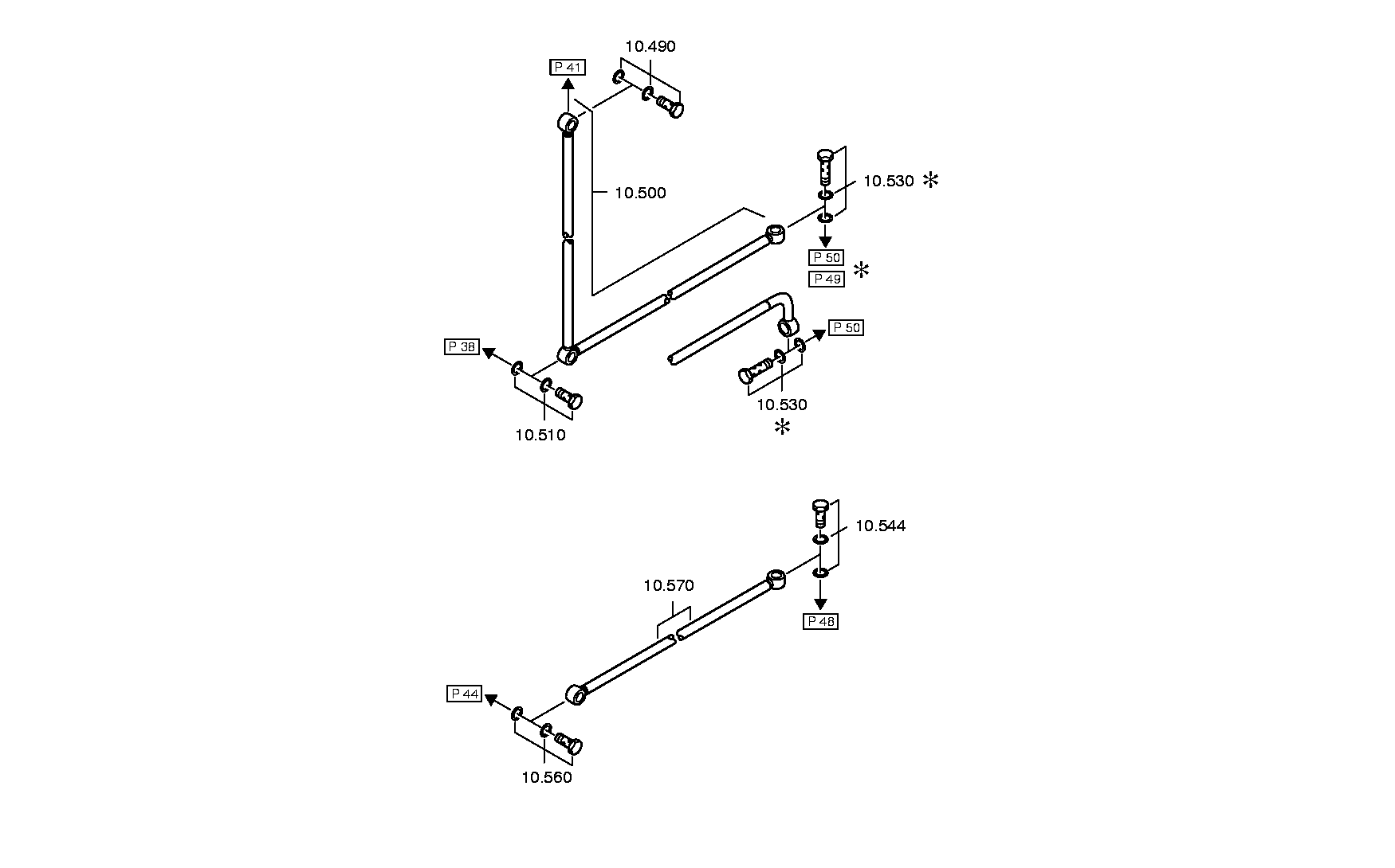drawing for DAIMLER BUSES 89199293084 - TUBE (figure 2)