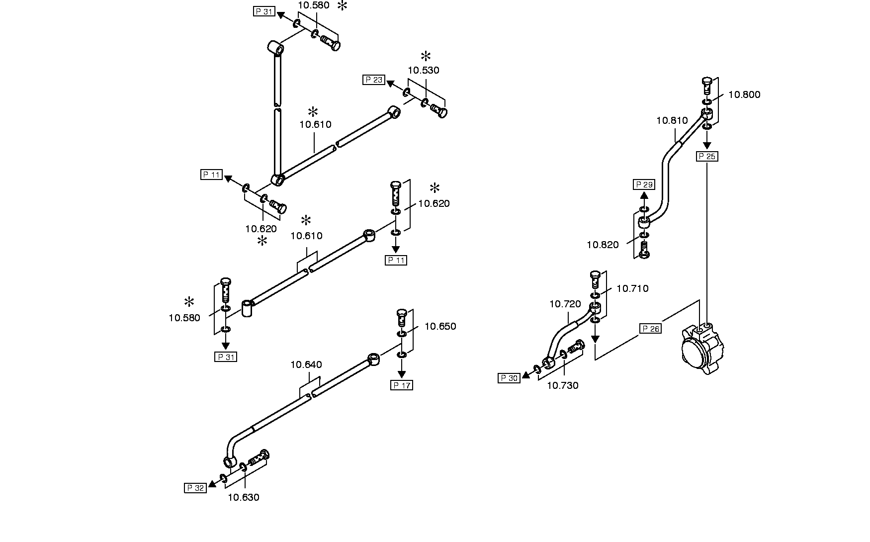 drawing for DAIMLER BUSES 89199293084 - TUBE (figure 3)
