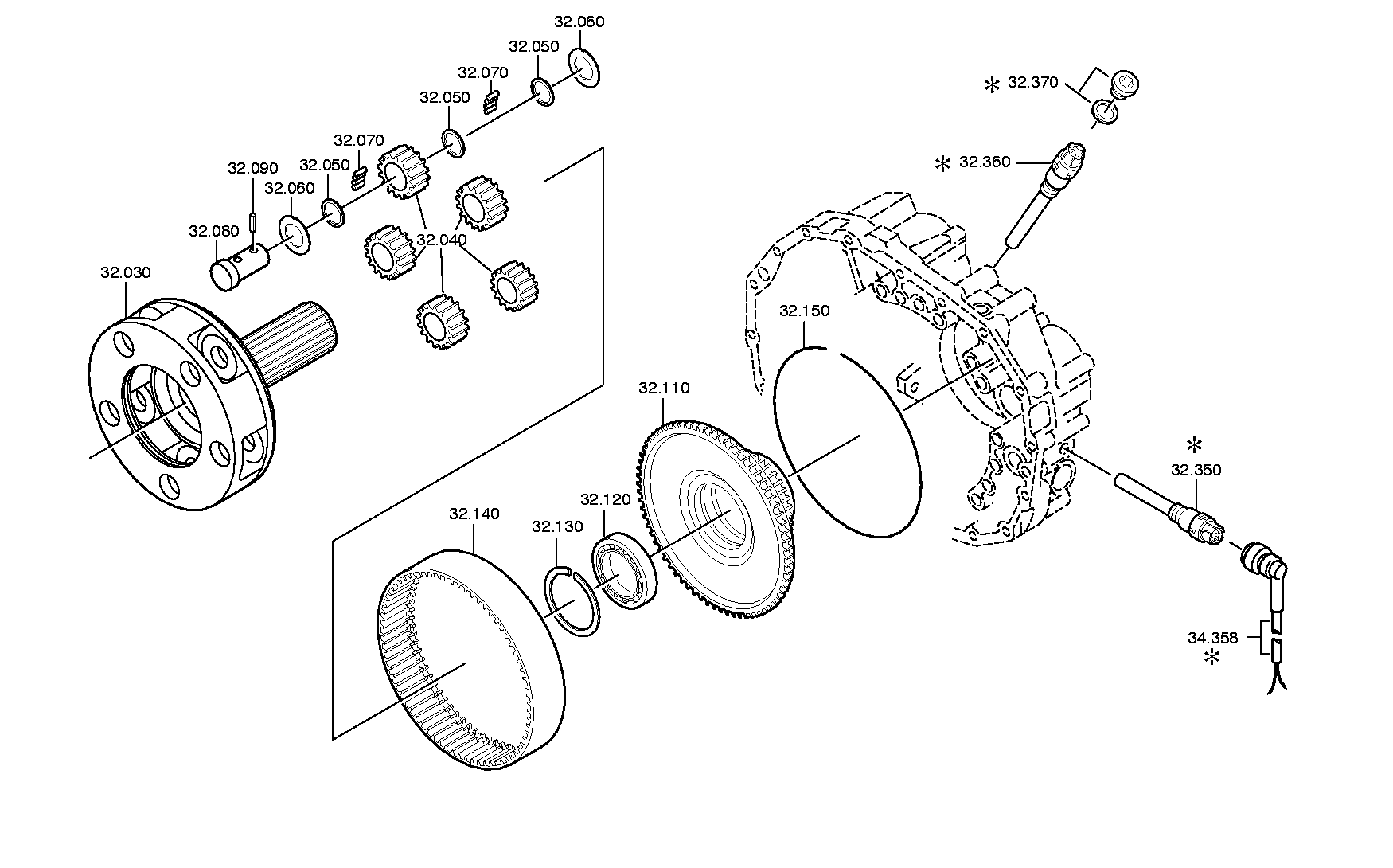 drawing for IVECO 5001821522 - BALL BEARING (figure 3)