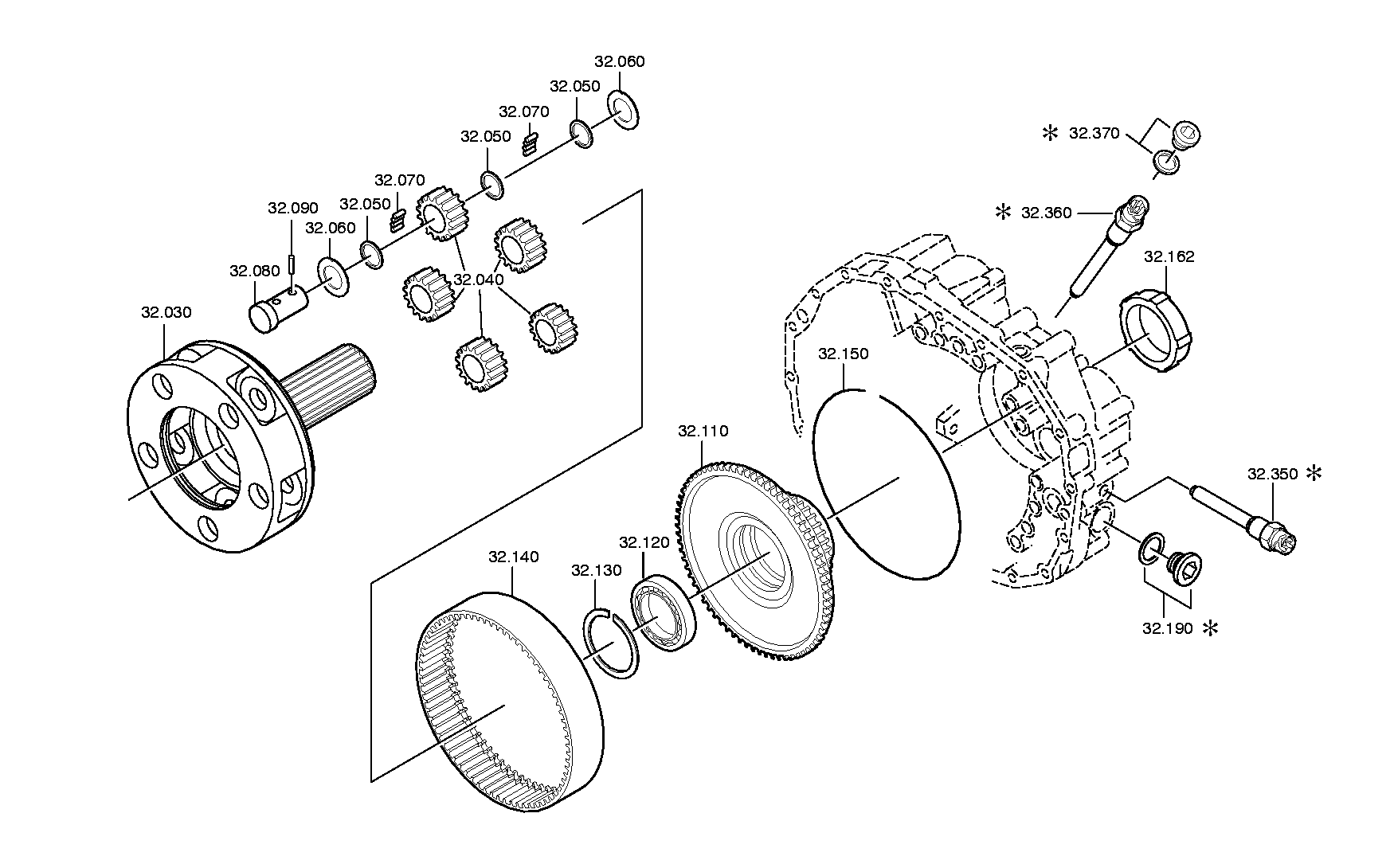 drawing for IVECO 5001843653 - PLANET CARRIER (figure 4)