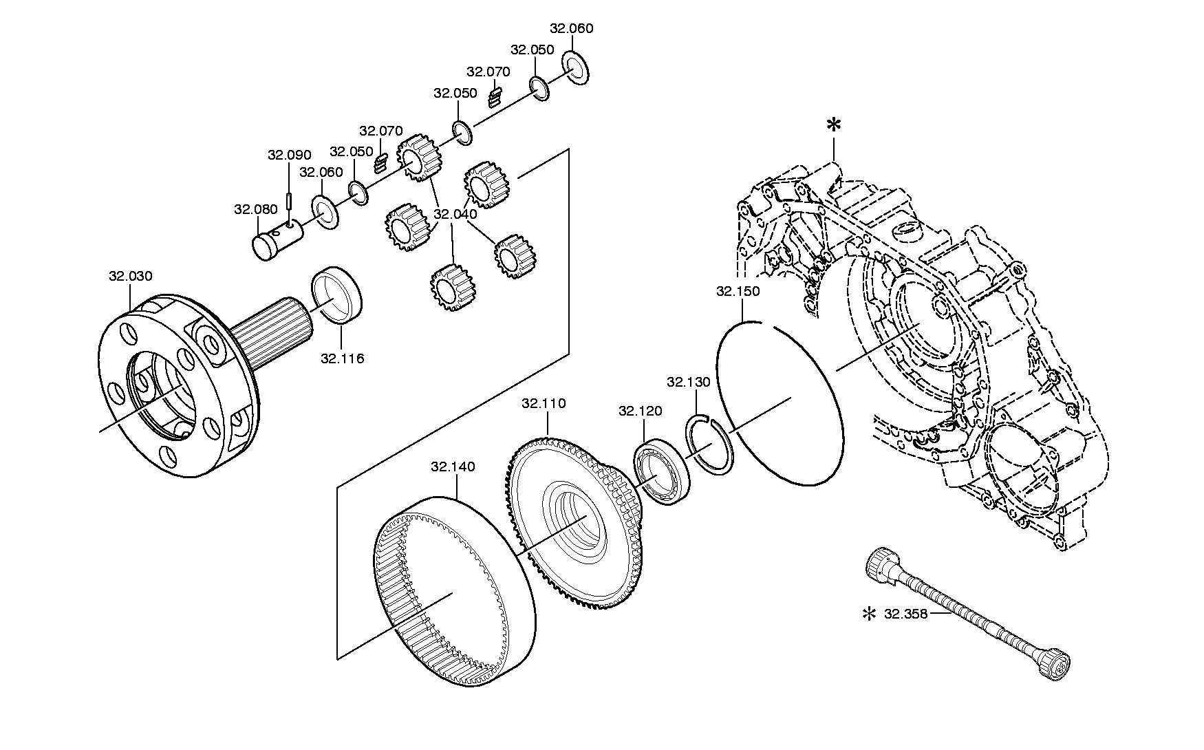 drawing for DAF TRUCKS NV 5001821522 - BALL BEARING (figure 4)