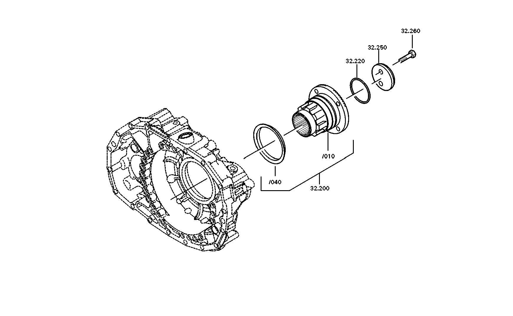 drawing for DAF 1924068 - PLANET GEAR SET (figure 3)