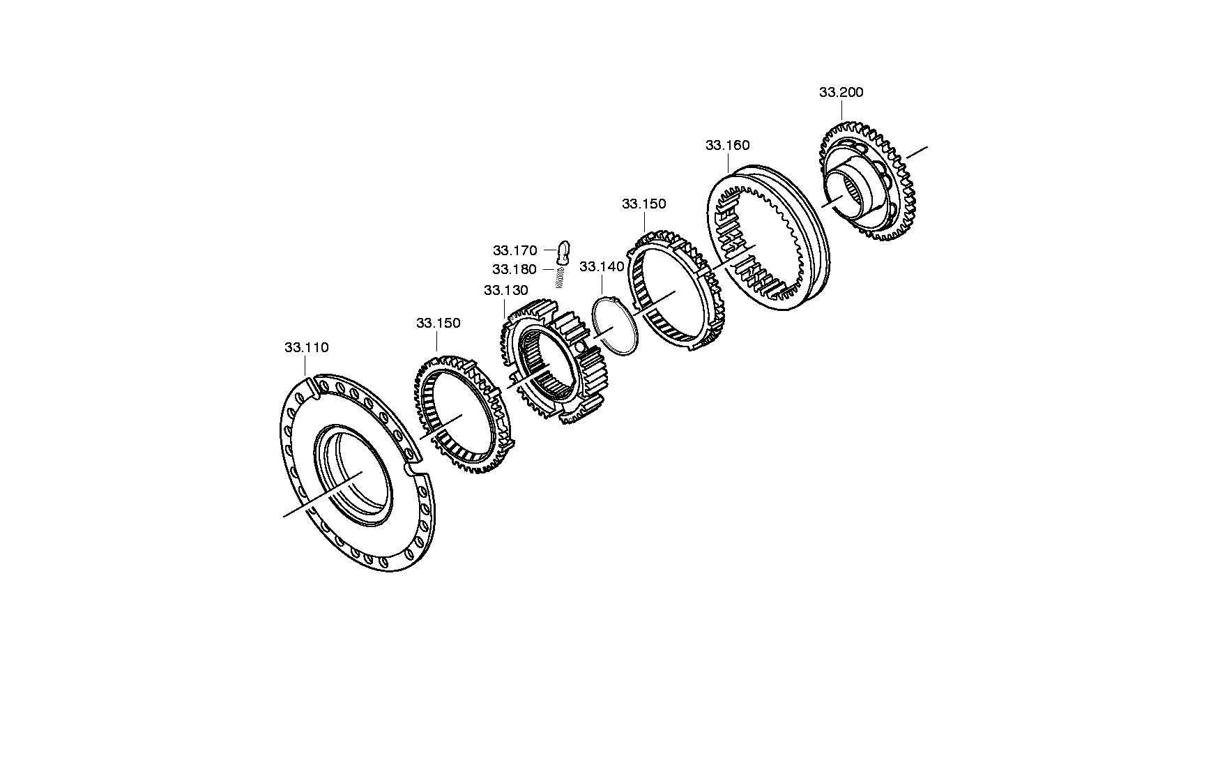 drawing for DAF 699727 - CLUTCH BODY (figure 1)