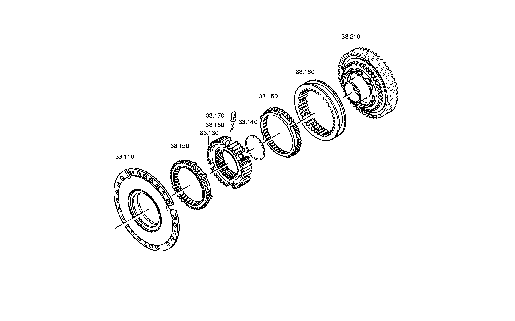 drawing for DAF 699727 - CLUTCH BODY (figure 2)
