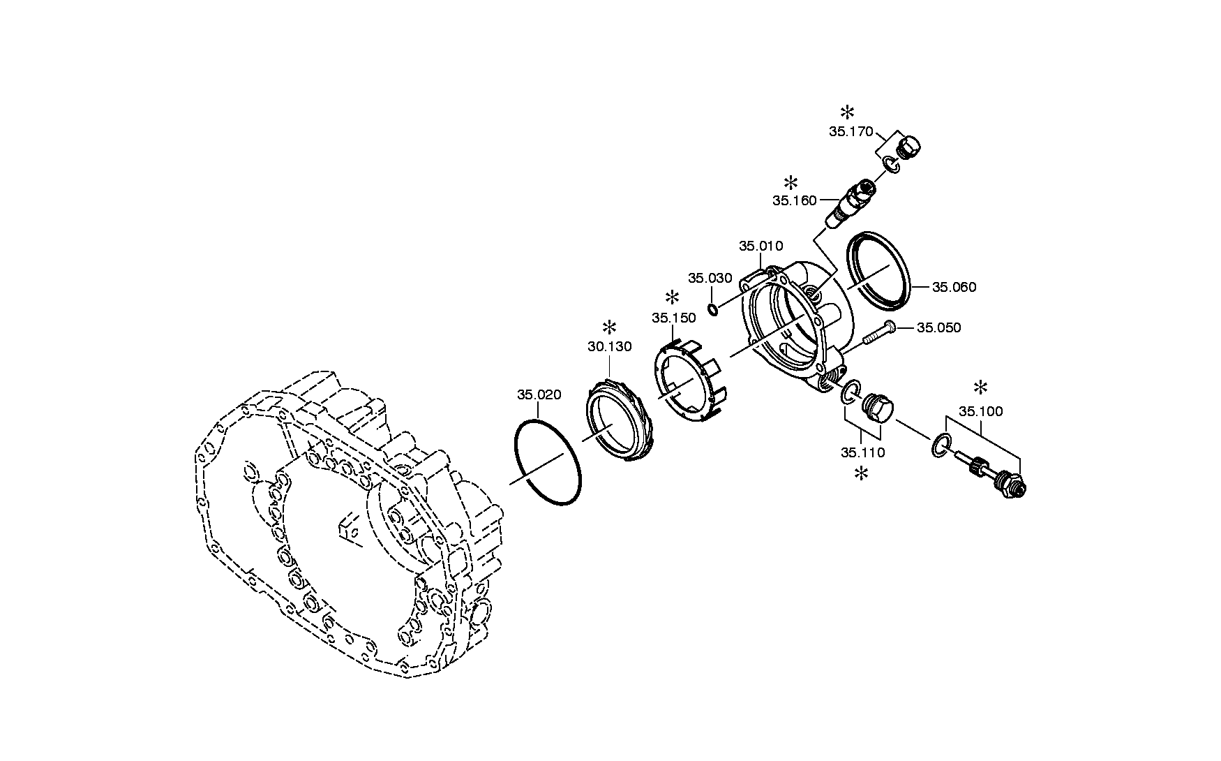 drawing for FORCE MOTORS LTD 64.96501-0010 - WELLENDICHTRING (figure 1)
