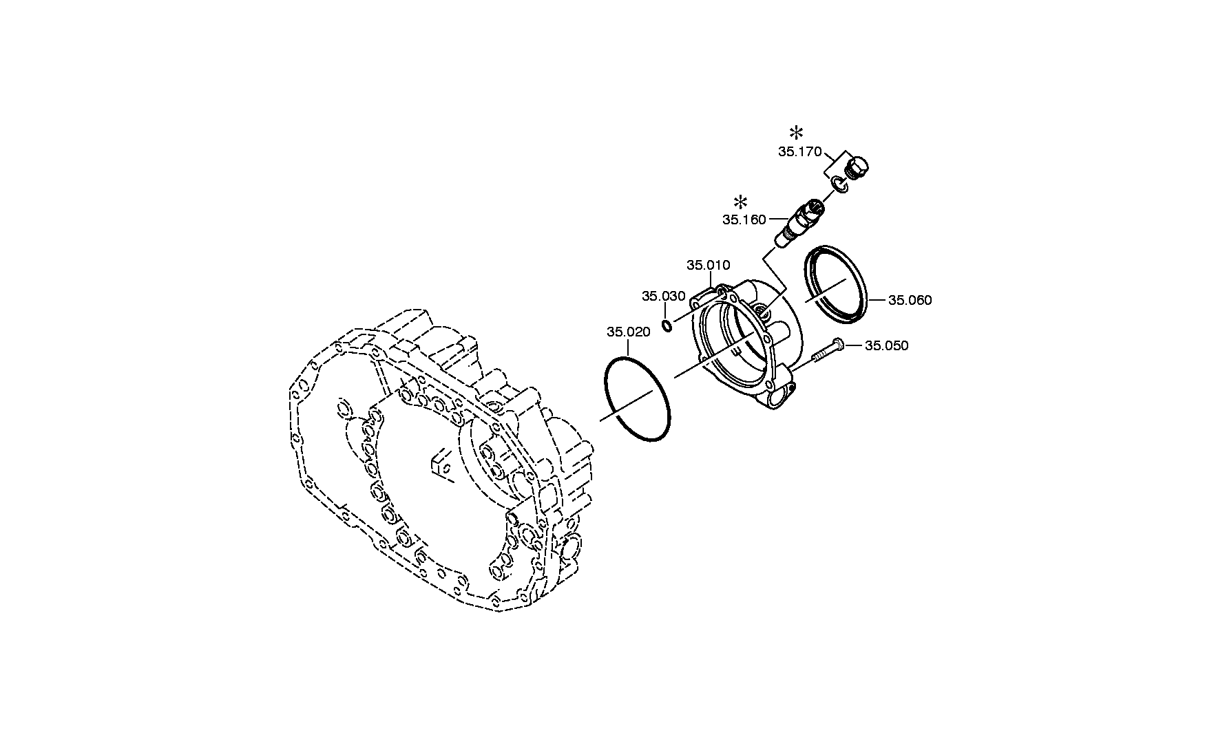 drawing for DAF 1799702 - SPEEDOMETER COVER (figure 1)