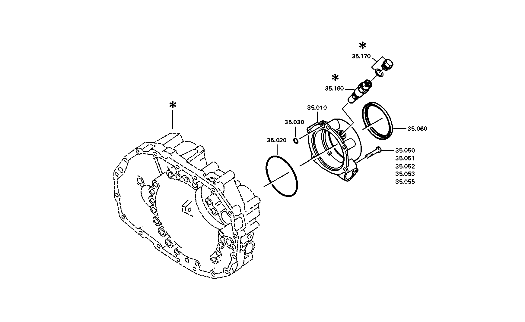 drawing for DAF 1799702 - SPEEDOMETER COVER (figure 2)