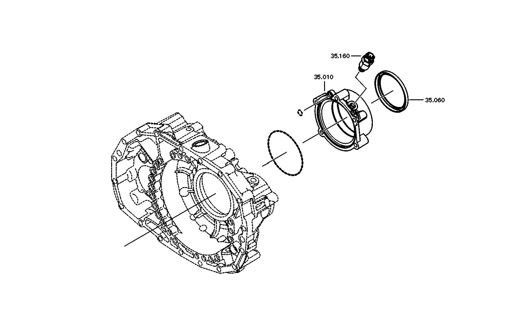 drawing for DAF 1799702 - SPEEDOMETER COVER (figure 3)