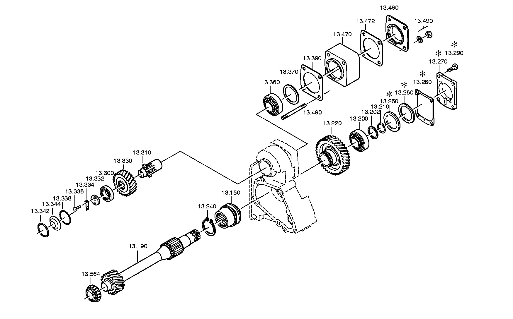 drawing for AGCO F824100080140 - TAPERED ROLLER BEARING