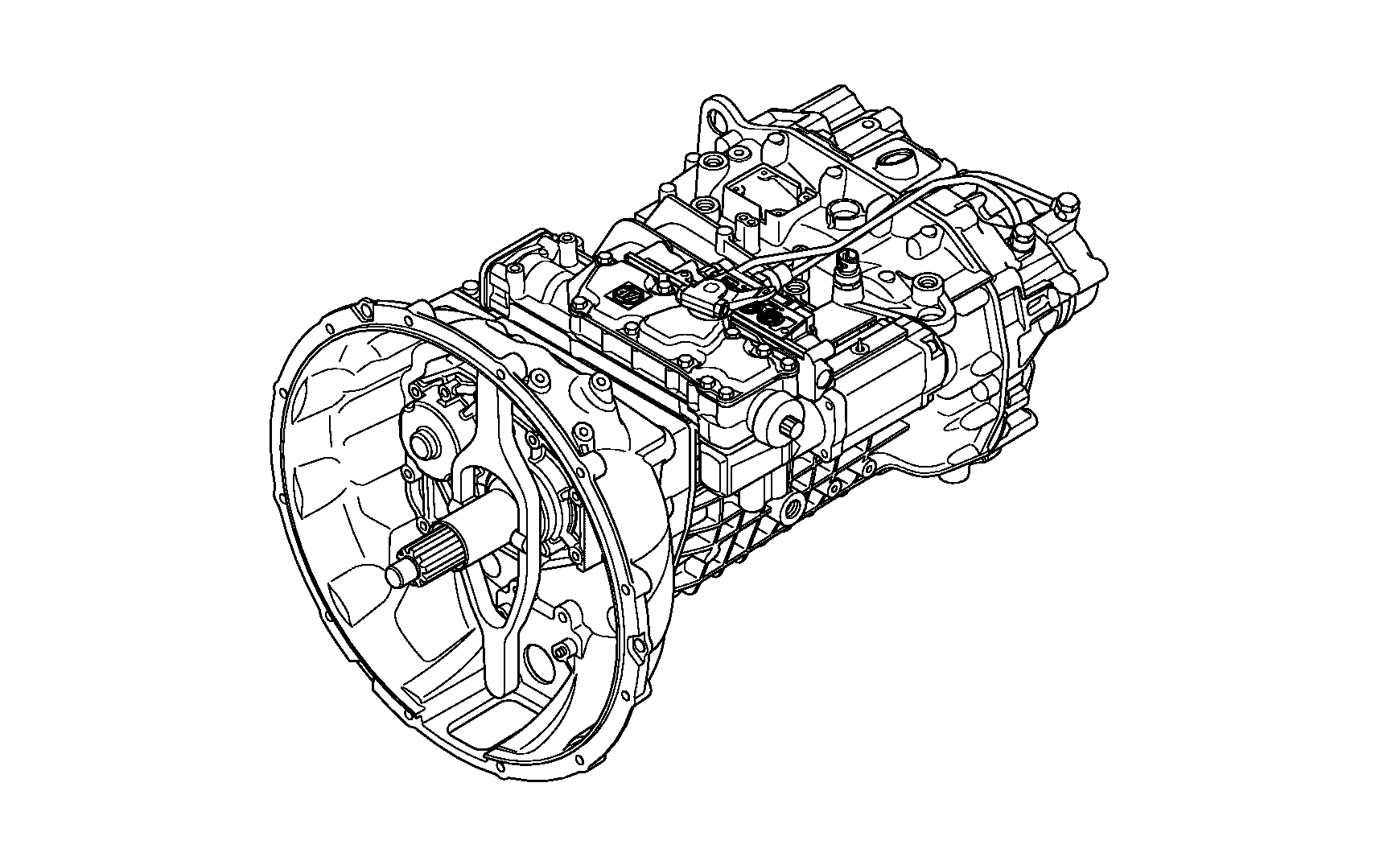 drawing for VOLVO TRUCKS VOLVO.20770073 - 9 S 1110 TO (figure 1)
