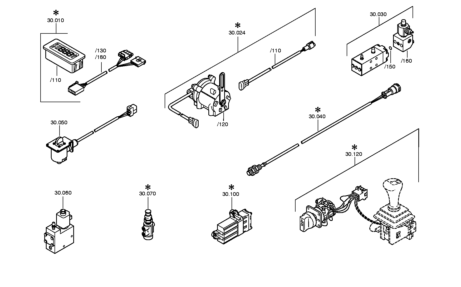 drawing for DAF 1195957 - CLUTCH VALVE (figure 3)