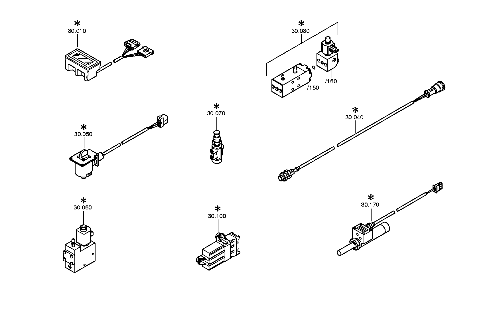 drawing for DAF 1195957 - CLUTCH VALVE (figure 5)