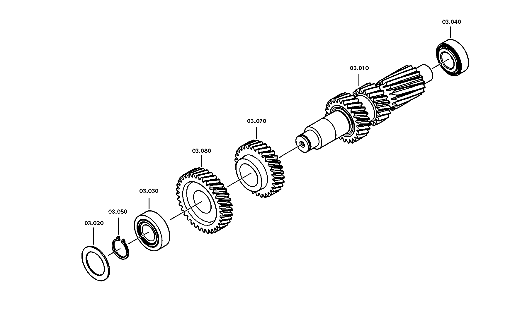 drawing for VOLVO TRUCKS 11062 - TAPERED ROLLER BEARING (figure 4)