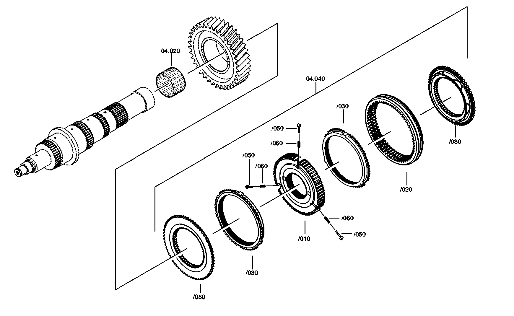drawing for SKF 26-1284 - NEEDLE CAGE (figure 2)