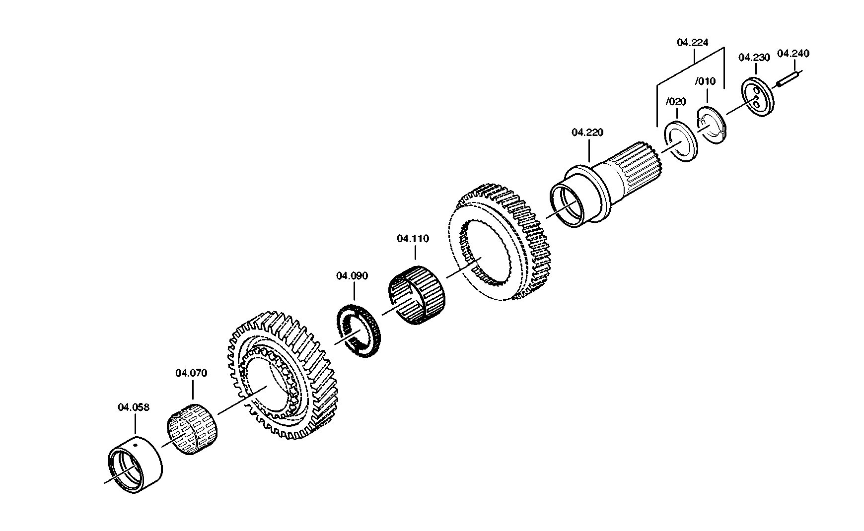 drawing for SKF 26-1284 - NEEDLE CAGE (figure 3)