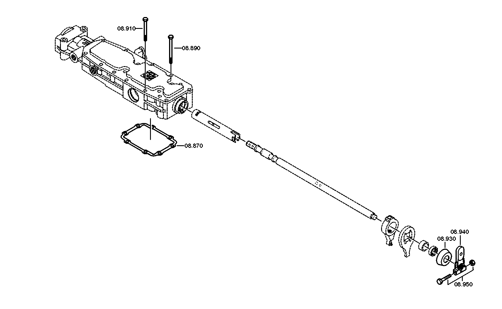 drawing for DAIMLER AG A0002683730ALT - SHIFT LEVER (figure 1)