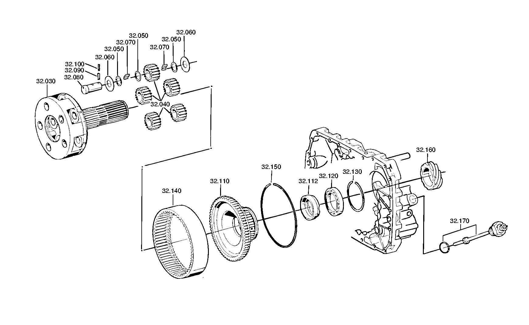 drawing for DAIMLER AG A0002641032 - SPEEDOMETER DRIVE SHAFT (figure 2)