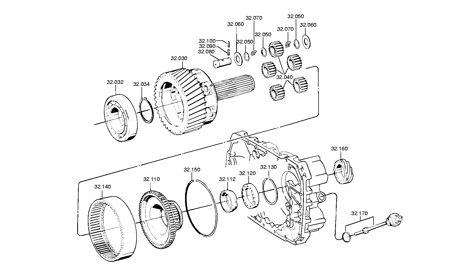 drawing for DAIMLER AG A0002641032 - SPEEDOMETER DRIVE SHAFT (figure 3)