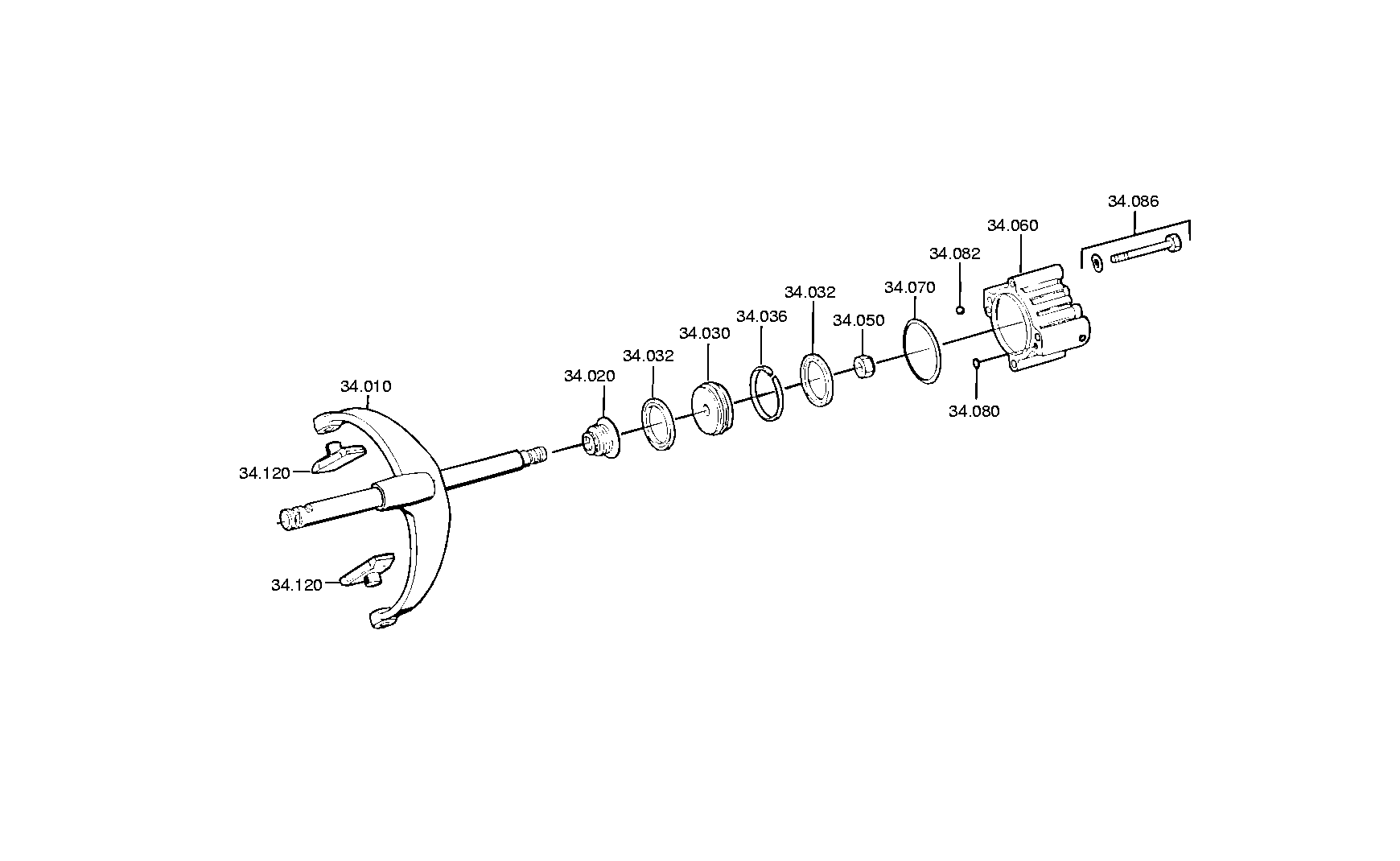 drawing for DAF 689197 - U-RING (figure 2)