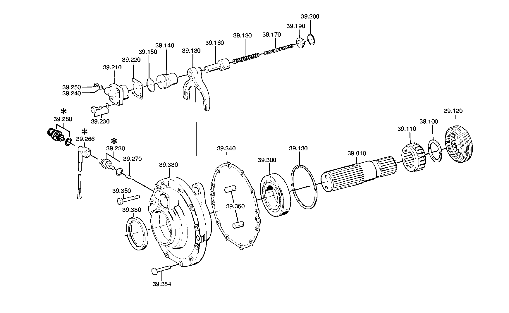 drawing for DAF 694034 - PRESSURE SWITCH (figure 1)