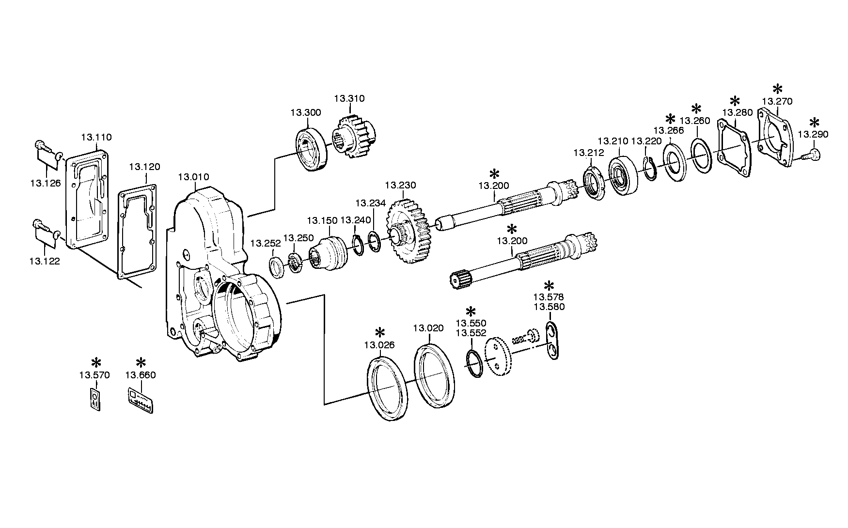 drawing for DAF 835407 - INPUT SHAFT (figure 4)
