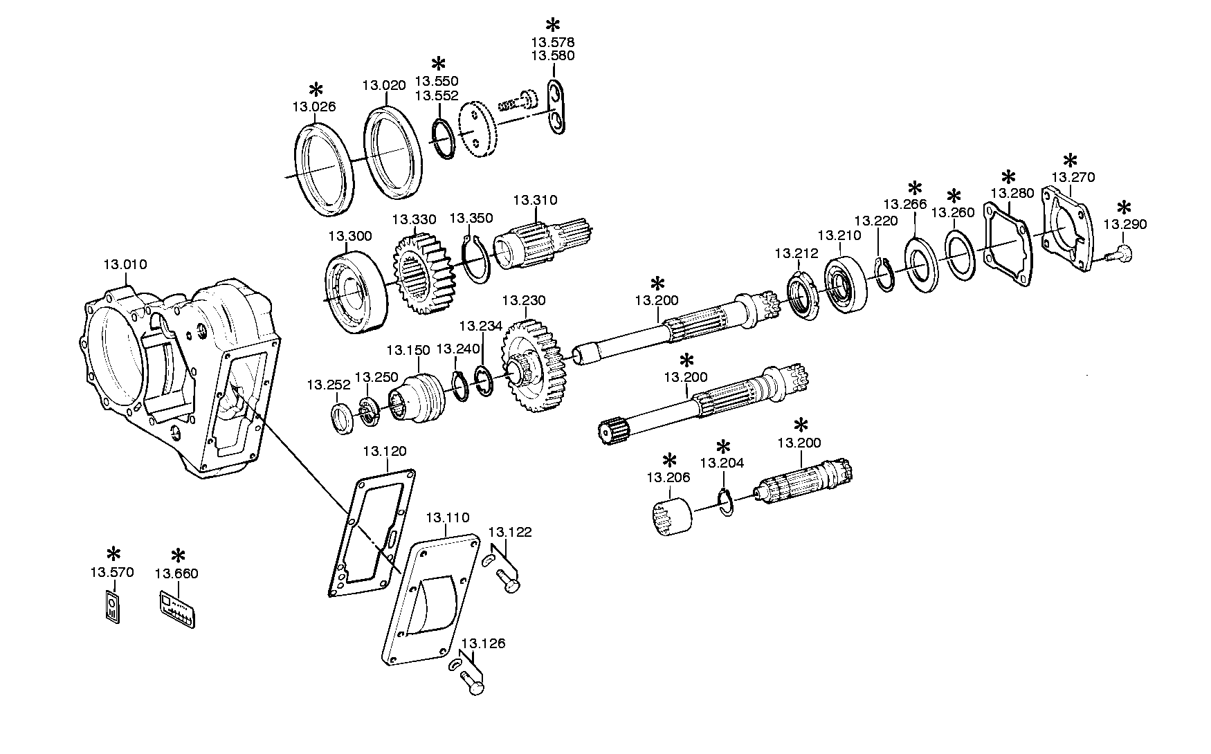 drawing for DAF 835407 - INPUT SHAFT (figure 5)