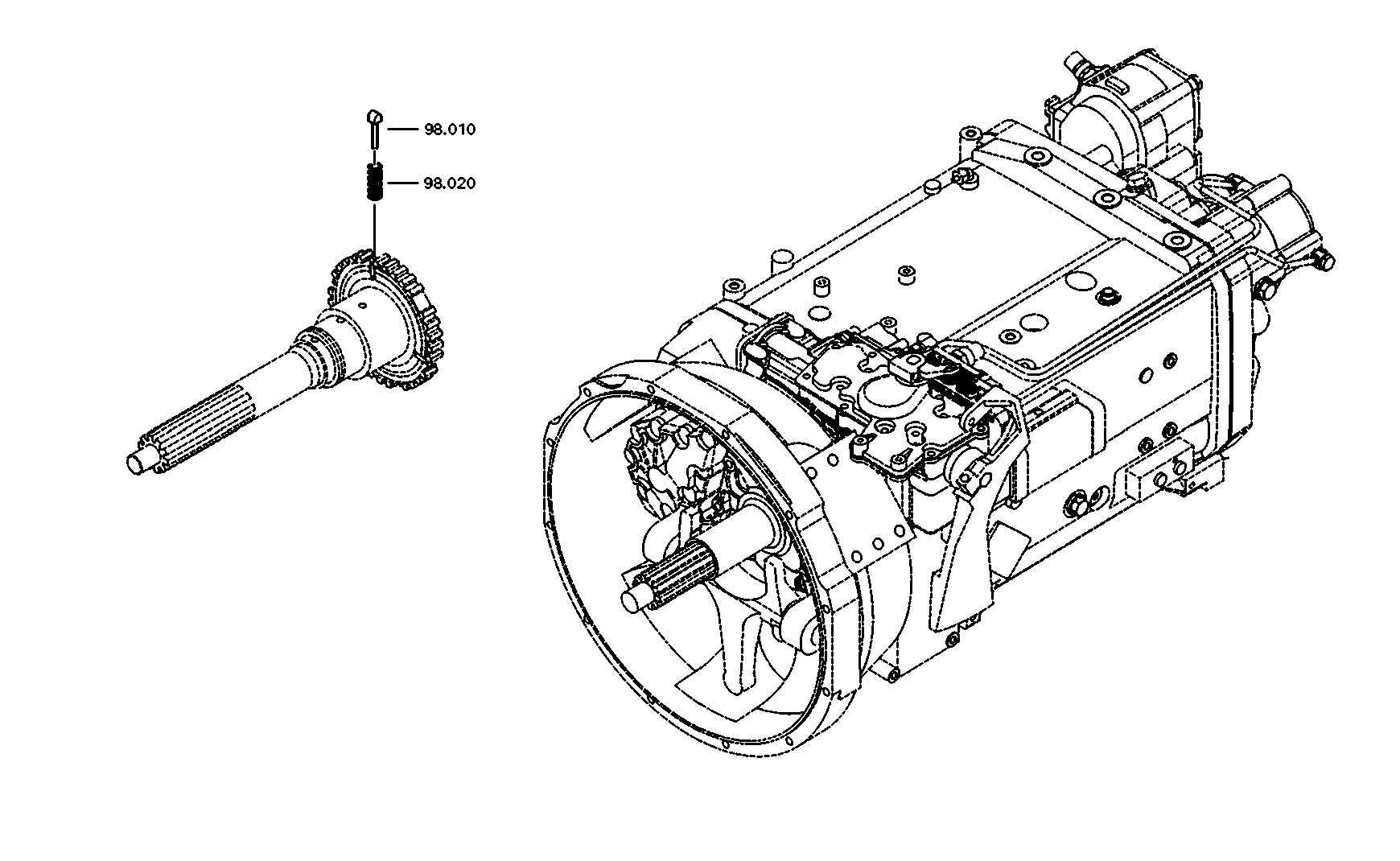 drawing for BOMBARDIER TRANSPORTATION 42531421 - PUMP SHAFT (figure 4)