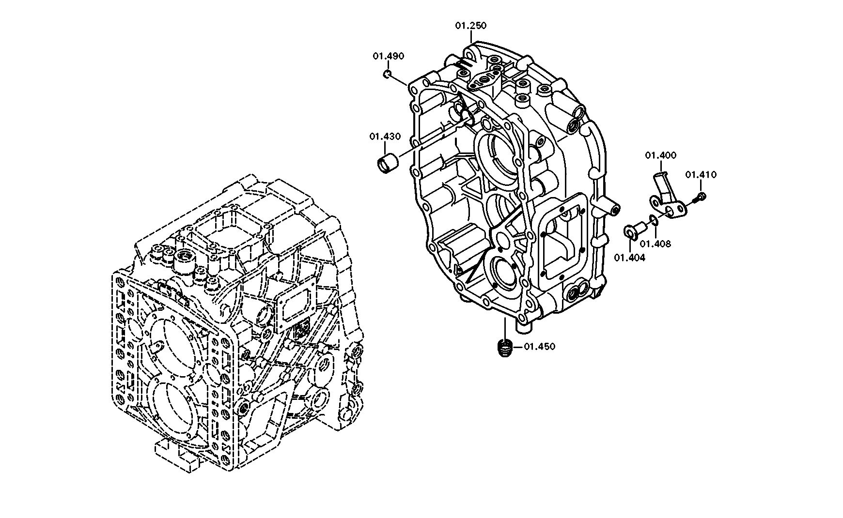 drawing for DAF 1346780 - HOUSING (figure 1)