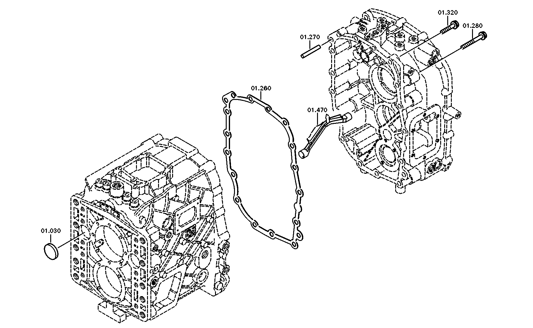 drawing for DAIMLER AG A0002610288 - OIL CATCHER (figure 1)