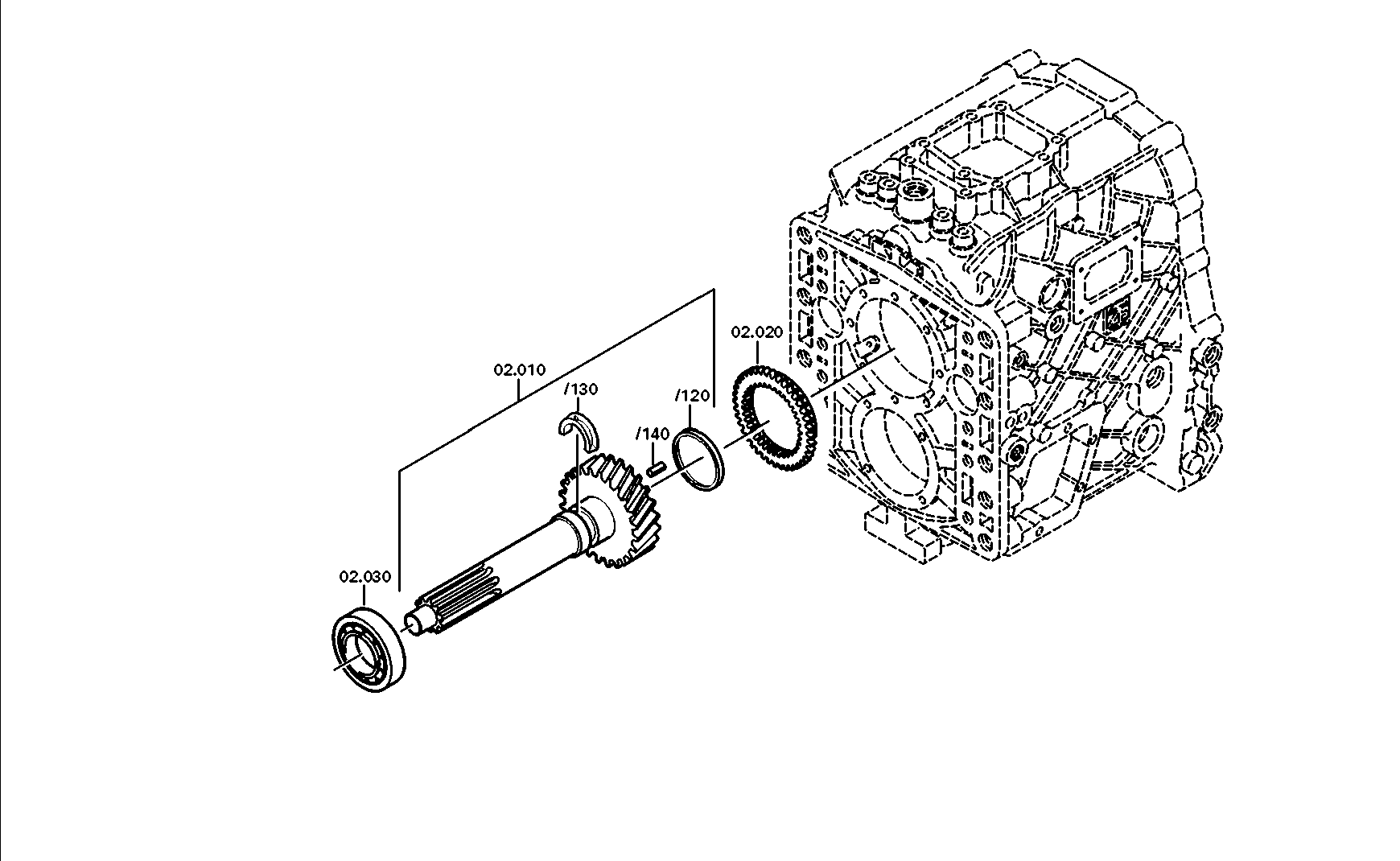 drawing for ASIA MOTORS CO. INC. 409-01-0078 - INPUT SHAFT (figure 1)
